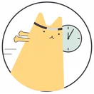 Ilustración de gato rápido para coordinar una atención